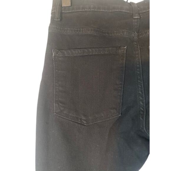 Express Black Ripped Stretch High Rise Leggings Skinny Jeans Women Sz 6 - Picture 8 of 12